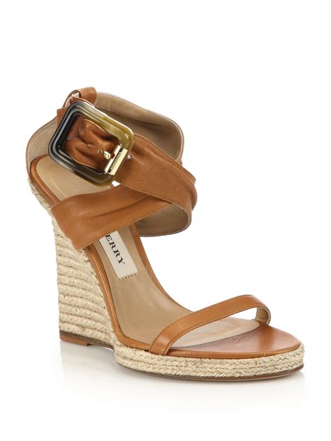 Summer Heightened: Burberry Catsbrook Espadrille Wedges